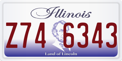 IL license plate Z746343