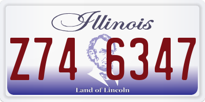 IL license plate Z746347
