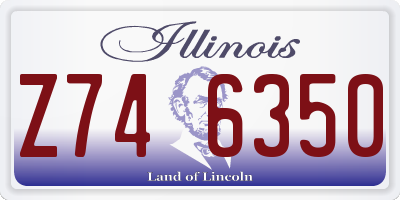 IL license plate Z746350