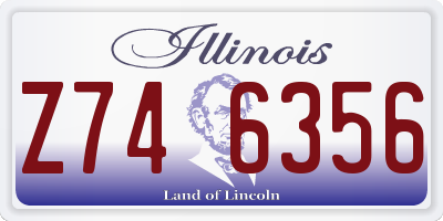 IL license plate Z746356
