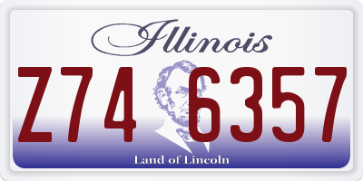 IL license plate Z746357