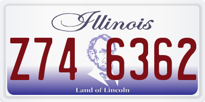 IL license plate Z746362