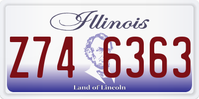 IL license plate Z746363