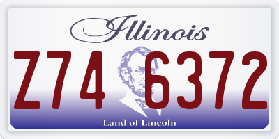 IL license plate Z746372