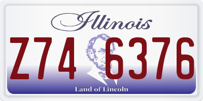 IL license plate Z746376