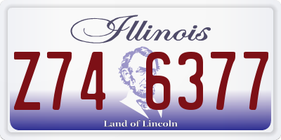 IL license plate Z746377