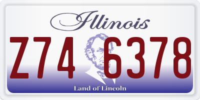 IL license plate Z746378