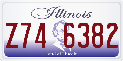 IL license plate Z746382