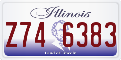 IL license plate Z746383