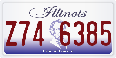 IL license plate Z746385