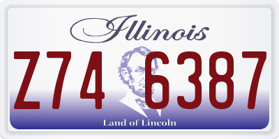 IL license plate Z746387