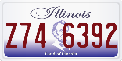 IL license plate Z746392