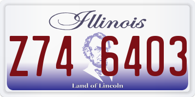 IL license plate Z746403
