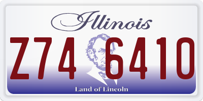 IL license plate Z746410