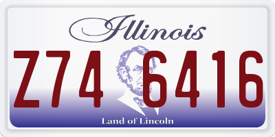 IL license plate Z746416