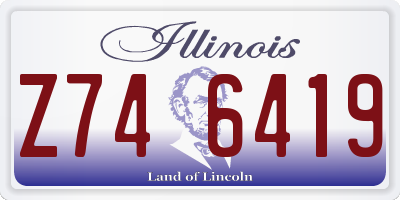 IL license plate Z746419
