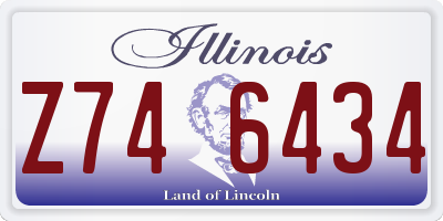 IL license plate Z746434