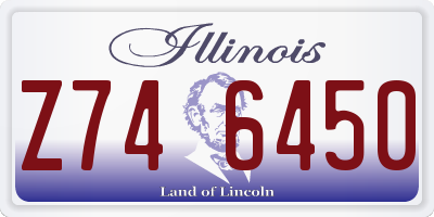 IL license plate Z746450