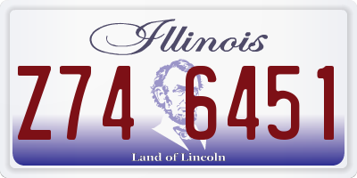 IL license plate Z746451