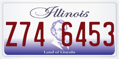 IL license plate Z746453