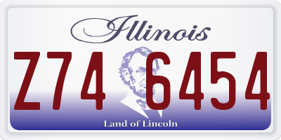 IL license plate Z746454