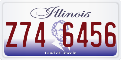 IL license plate Z746456