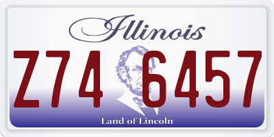 IL license plate Z746457