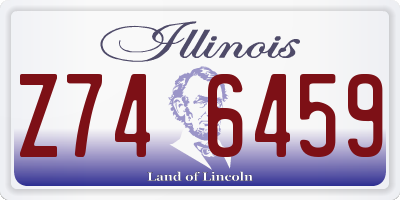 IL license plate Z746459