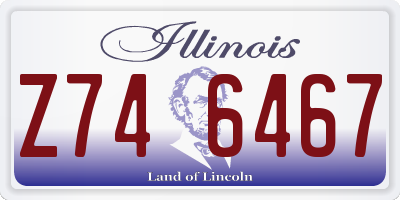 IL license plate Z746467