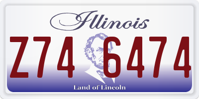 IL license plate Z746474