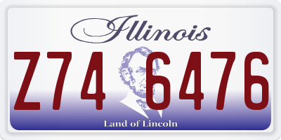 IL license plate Z746476