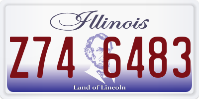 IL license plate Z746483