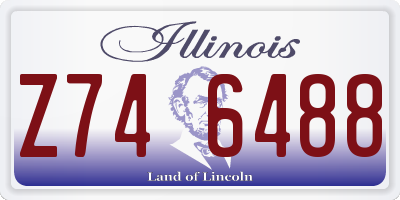 IL license plate Z746488