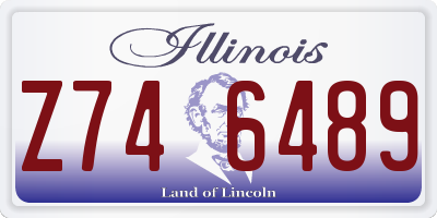 IL license plate Z746489