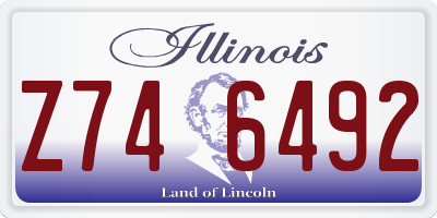 IL license plate Z746492