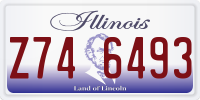 IL license plate Z746493