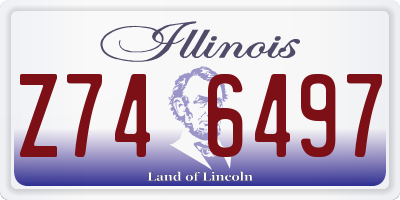 IL license plate Z746497