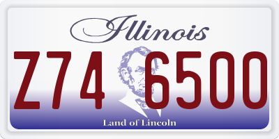 IL license plate Z746500