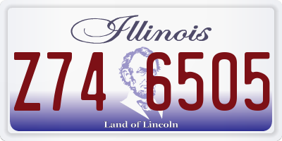 IL license plate Z746505