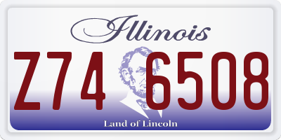 IL license plate Z746508