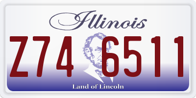IL license plate Z746511