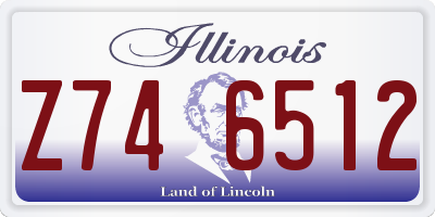IL license plate Z746512