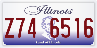 IL license plate Z746516
