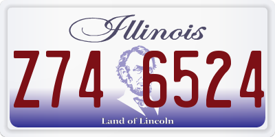 IL license plate Z746524