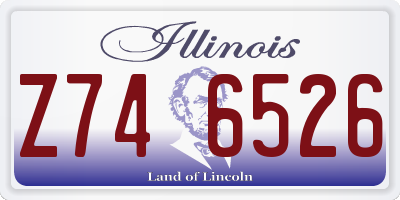 IL license plate Z746526