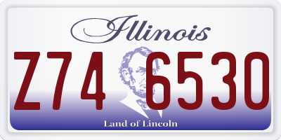 IL license plate Z746530