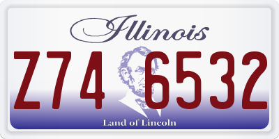 IL license plate Z746532