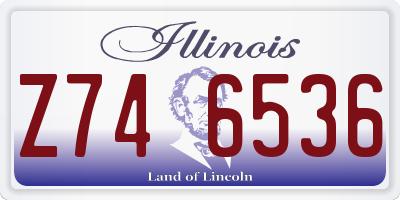 IL license plate Z746536