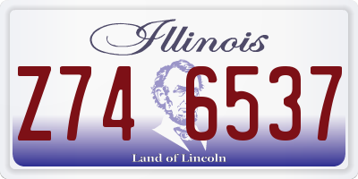 IL license plate Z746537