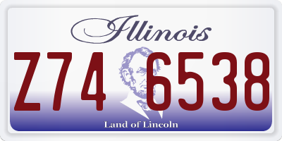 IL license plate Z746538